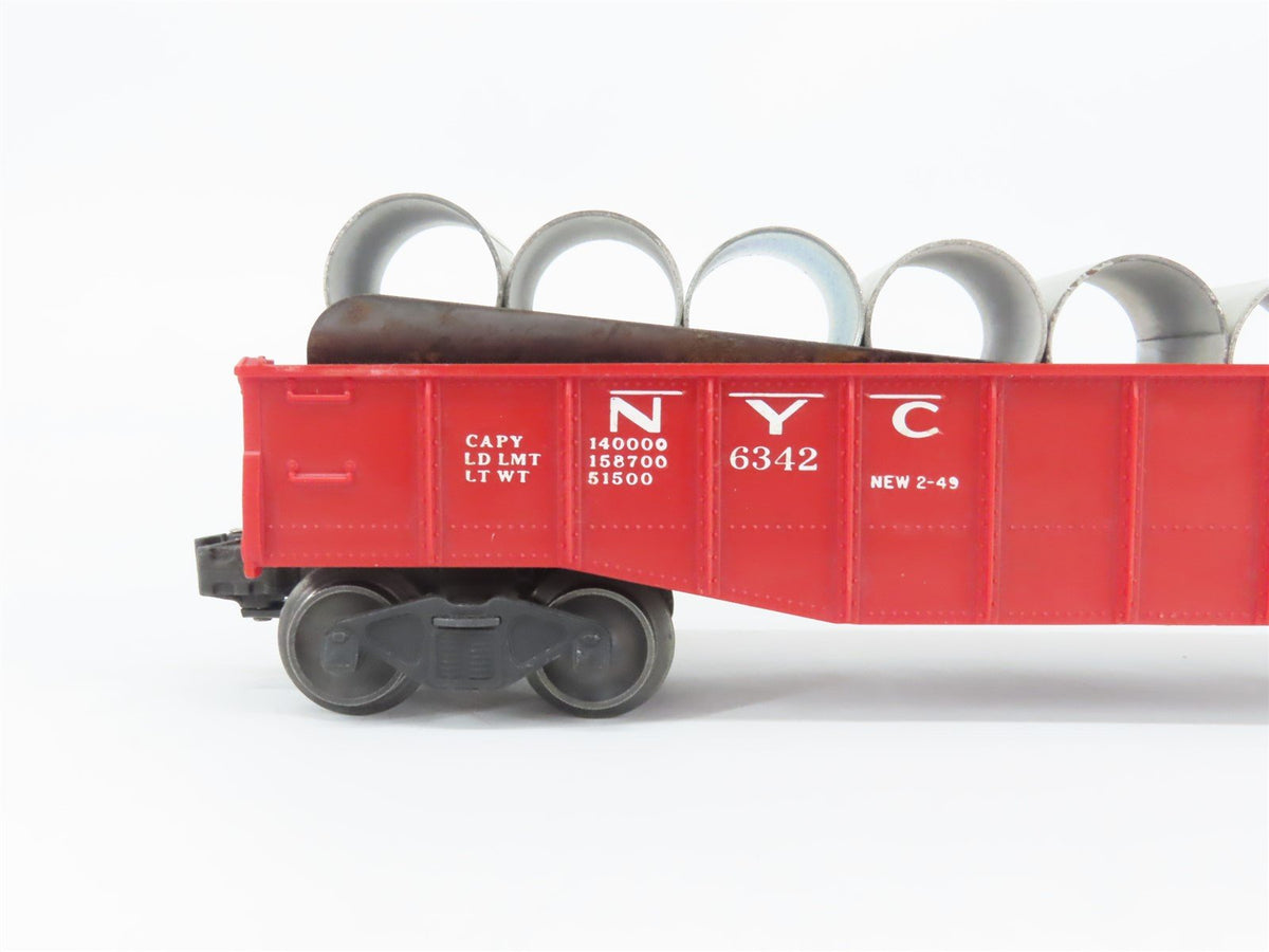O Gauge 3-Rail Lionel 6-19429 NYC New York Central Culvert Gondola #6342