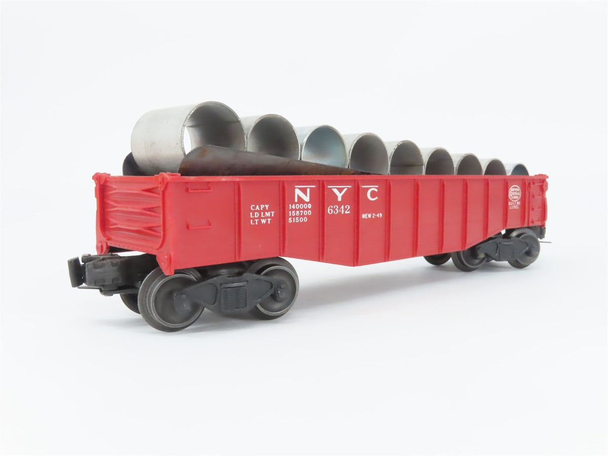 O Gauge 3-Rail Lionel 6-19429 NYC New York Central Culvert Gondola #6342