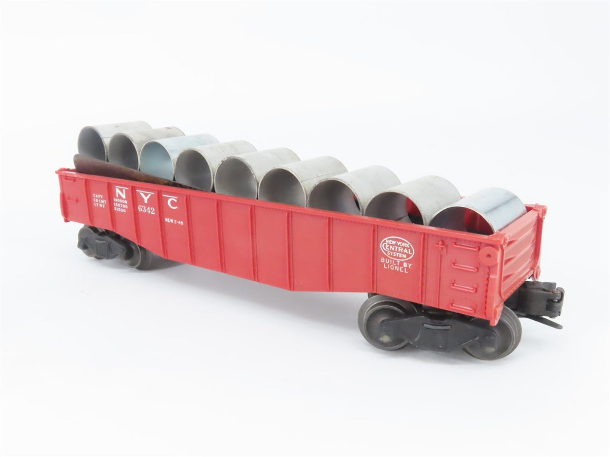 O Gauge 3-Rail Lionel 6-19429 NYC New York Central Culvert Gondola #6342