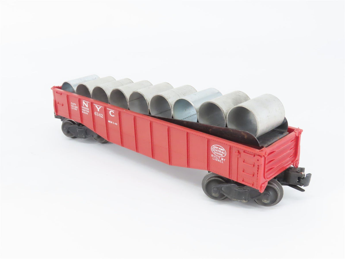O Gauge 3-Rail Lionel 6-19429 NYC New York Central Culvert Gondola #6342