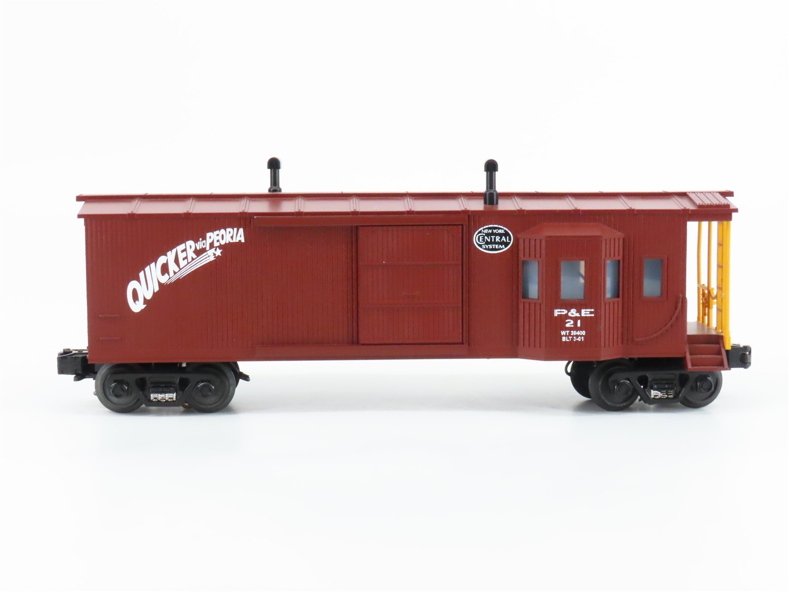 O Gauge 3-Rail MTH P&E New York Central Maintenance Caboose #21