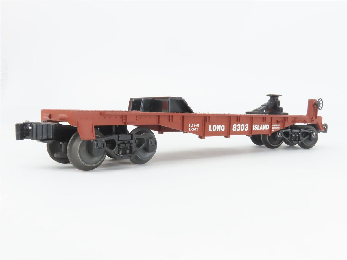 O Gauge 3-Rail Lionel 6-52296 Long Island Flat Car #8303 w/ Tanker Truck