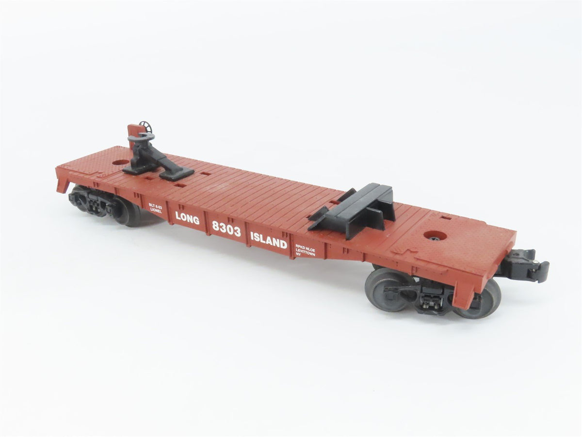 O Gauge 3-Rail Lionel 6-52296 Long Island Flat Car #8303 w/ Tanker Truck
