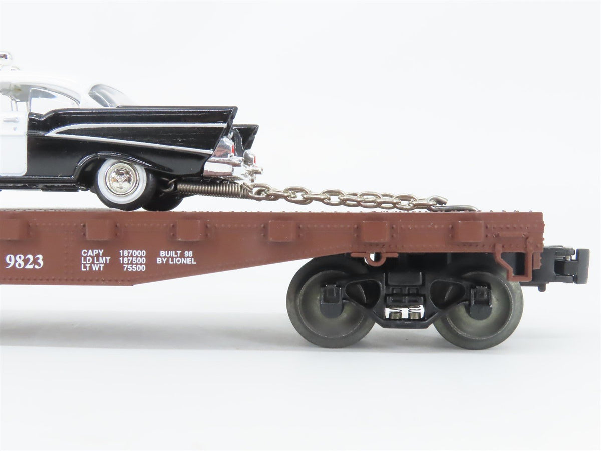 O Gauge 3-Rail Lionel 6-26906 SP Southern Pacific Flat Car #9823 w/ Police Car