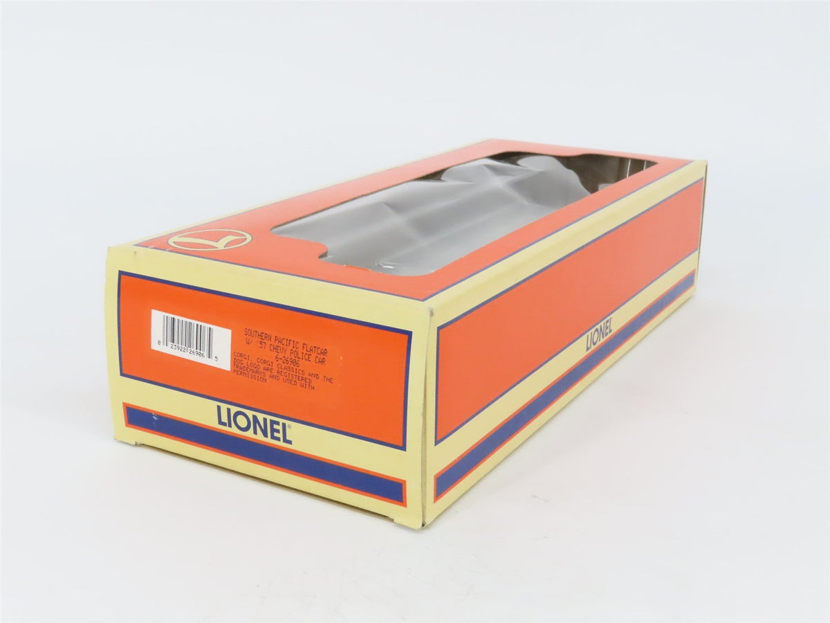 O Gauge 3-Rail Lionel 6-26906 SP Southern Pacific Flat Car #9823 w/ Police Car