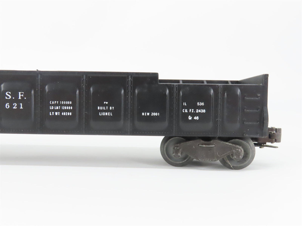 O Gauge 3-Rail Lionel 6-26757 ATSF Santa Fe Operating Barrel Gondola #35621