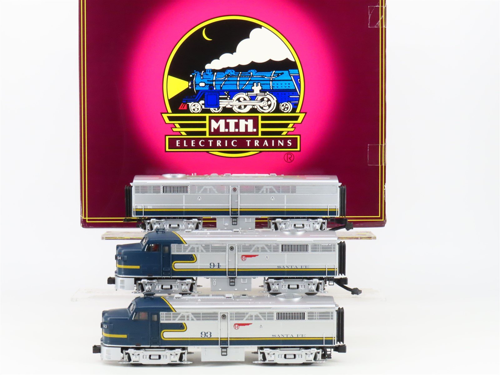 O Gauge 3-Rail MTH 20-2455-1 ASF Blue Bonnet FA-2 A/B/A Diesel Set w/ Sound
