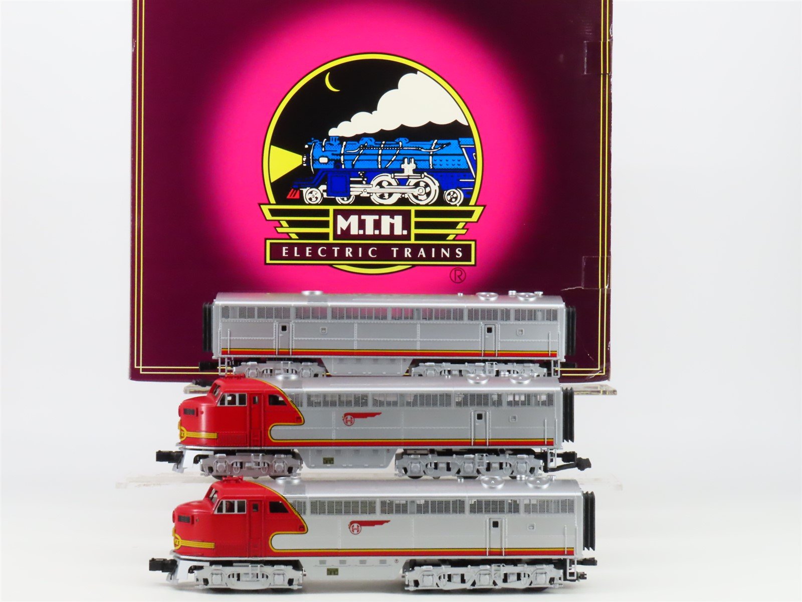 O 3-Rail MTH 20-2417-1 ATSF Santa Fe C-Liner A/B/A Diesel Set NEEDS BATTERY