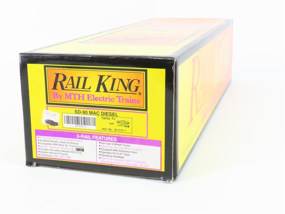 O Gauge 3-Rail MTH 30-2121-1 ATSF Santa Fe SD90MAC Diesel Loco #8300 w/Sound