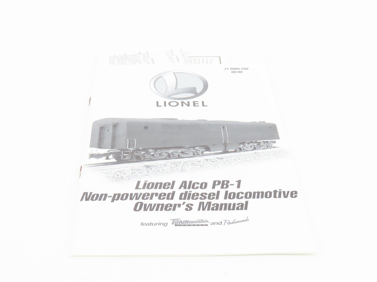 O Gauge 3-Rail Lionel 6-18965 ATSF Santa Fe Alco PB-1 Diesel Loco UNPOWERED