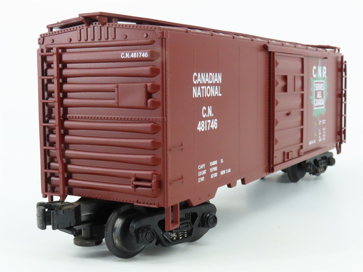 O Gauge 3-Rail MTH 20-93006 CN Canadian National &quot;Maple Leaf&quot; Boxcar 481746