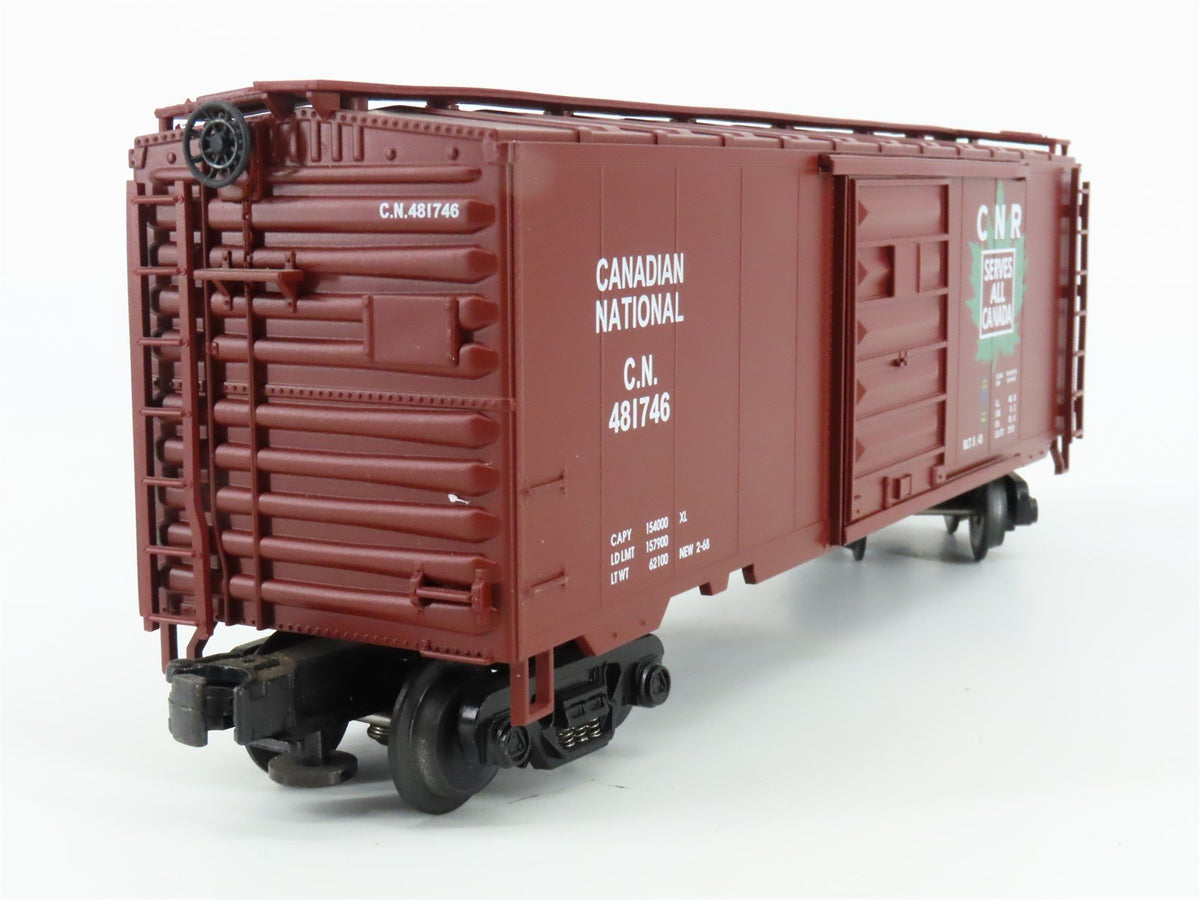 O Gauge 3-Rail MTH 20-93006 CN Canadian National &quot;Maple Leaf&quot; Boxcar 481746