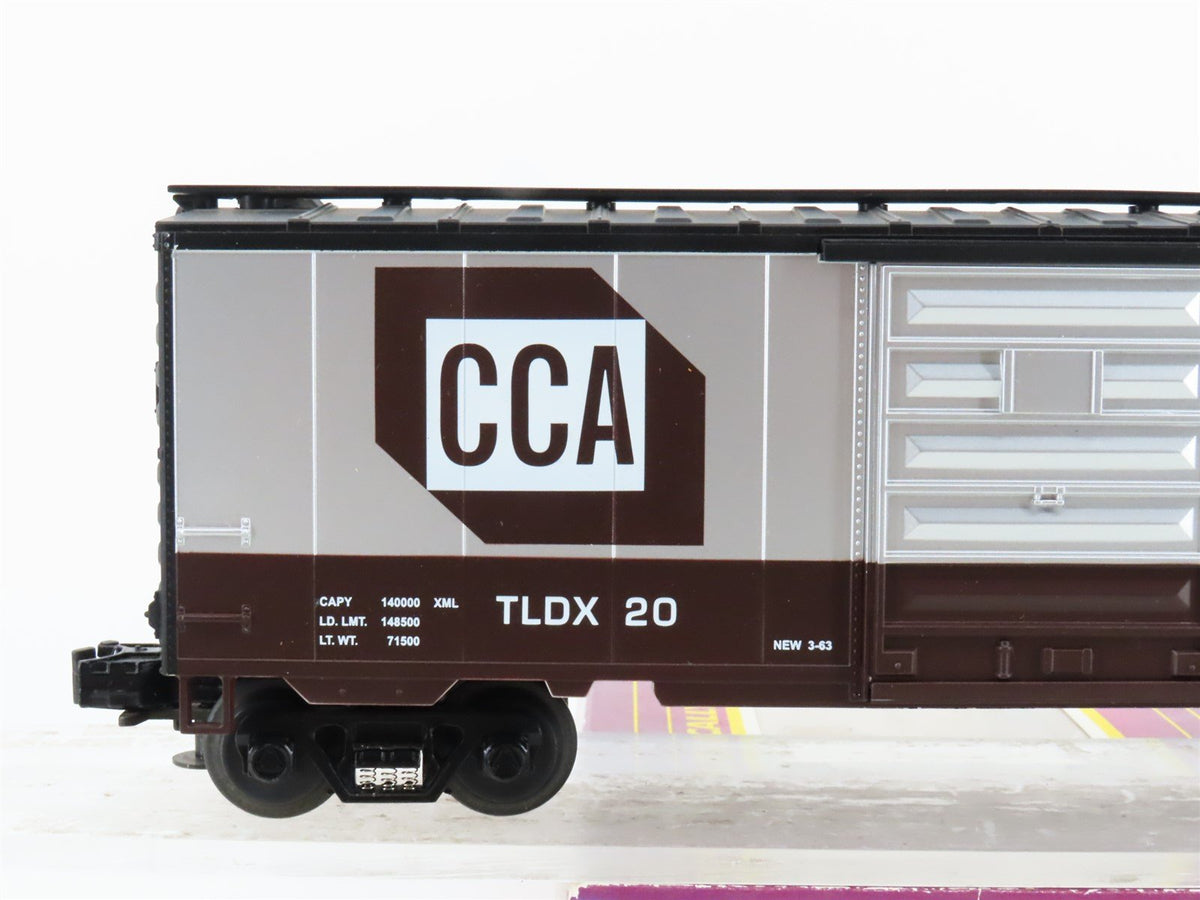 O Gauge 3-Rail MTH 20-93011 TLDX CCA Container Corporation Boxcar 20