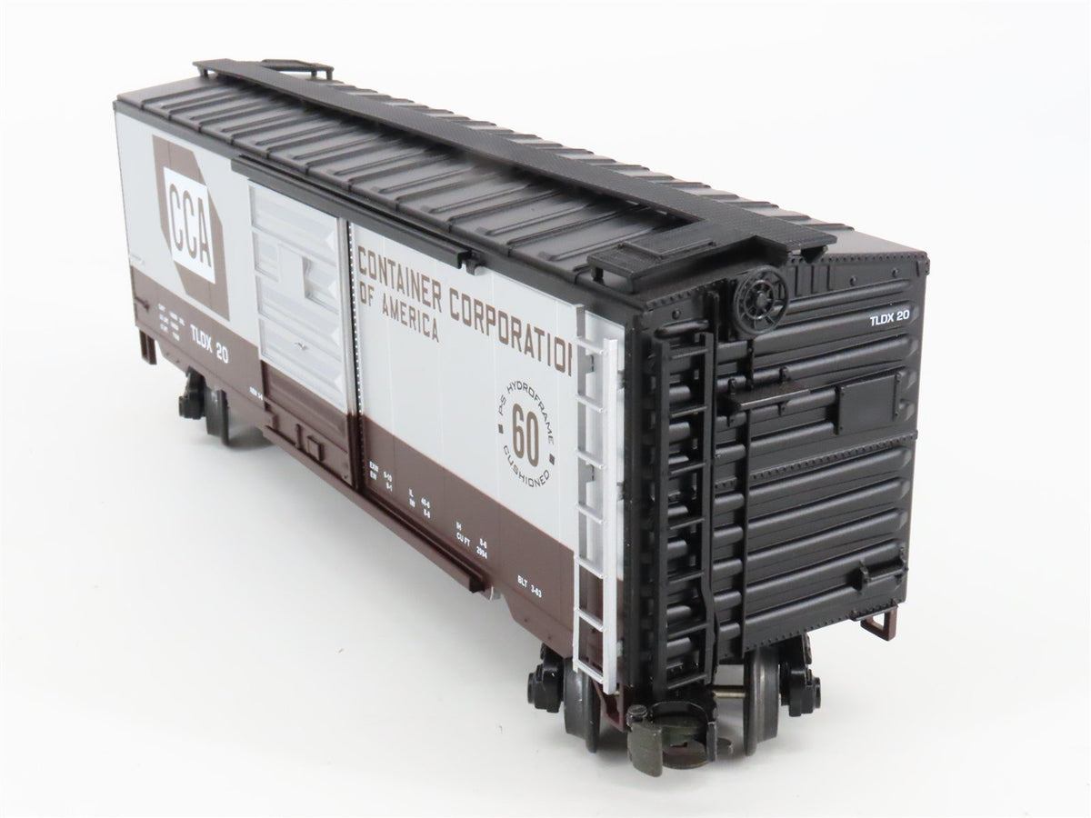 O Gauge 3-Rail MTH 20-93011 TLDX CCA Container Corporation Boxcar 20