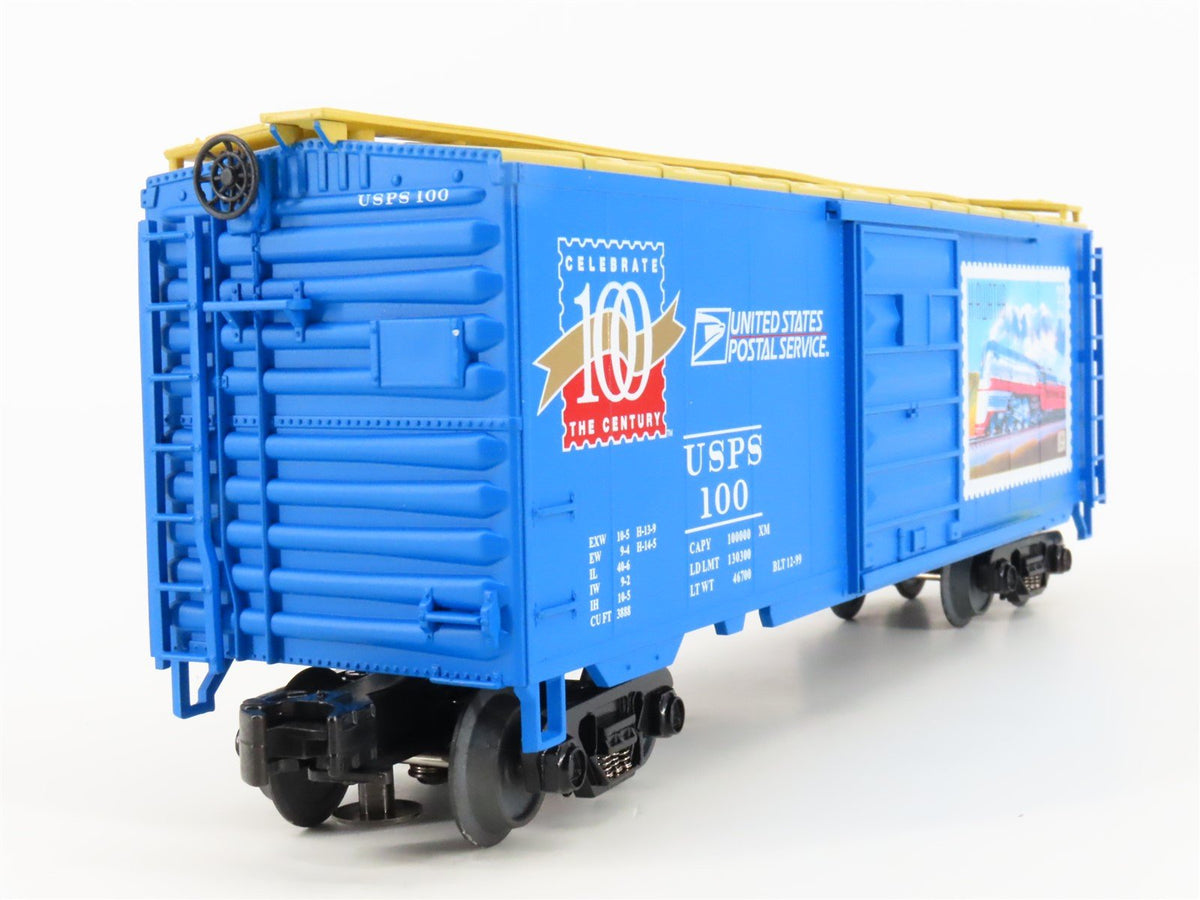 O Gauge 3-Rail MTH 20-93041 USPS &quot;Hiawatha&quot; Stamp 40&#39; Single Door Boxcar 100