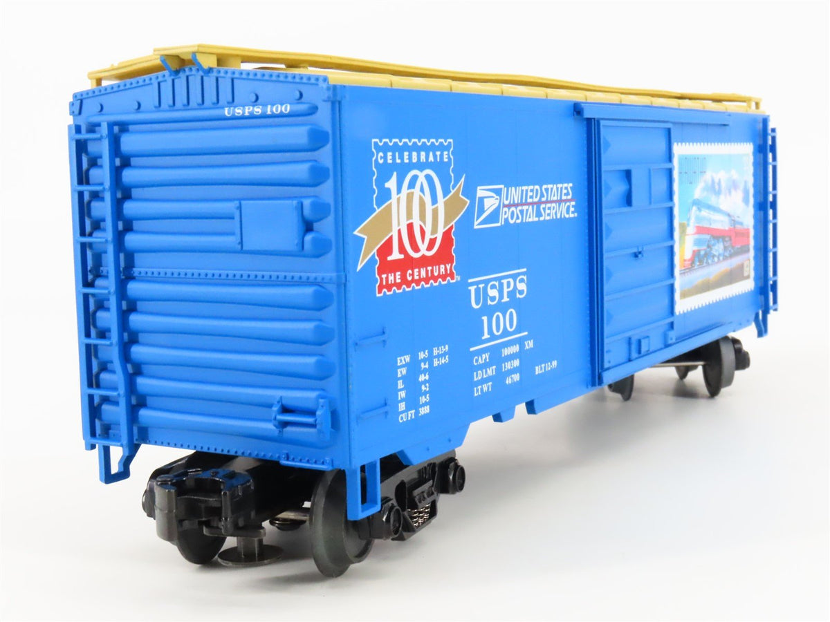 O Gauge 3-Rail MTH 20-93041 USPS &quot;Hiawatha&quot; Stamp 40&#39; Single Door Boxcar 100