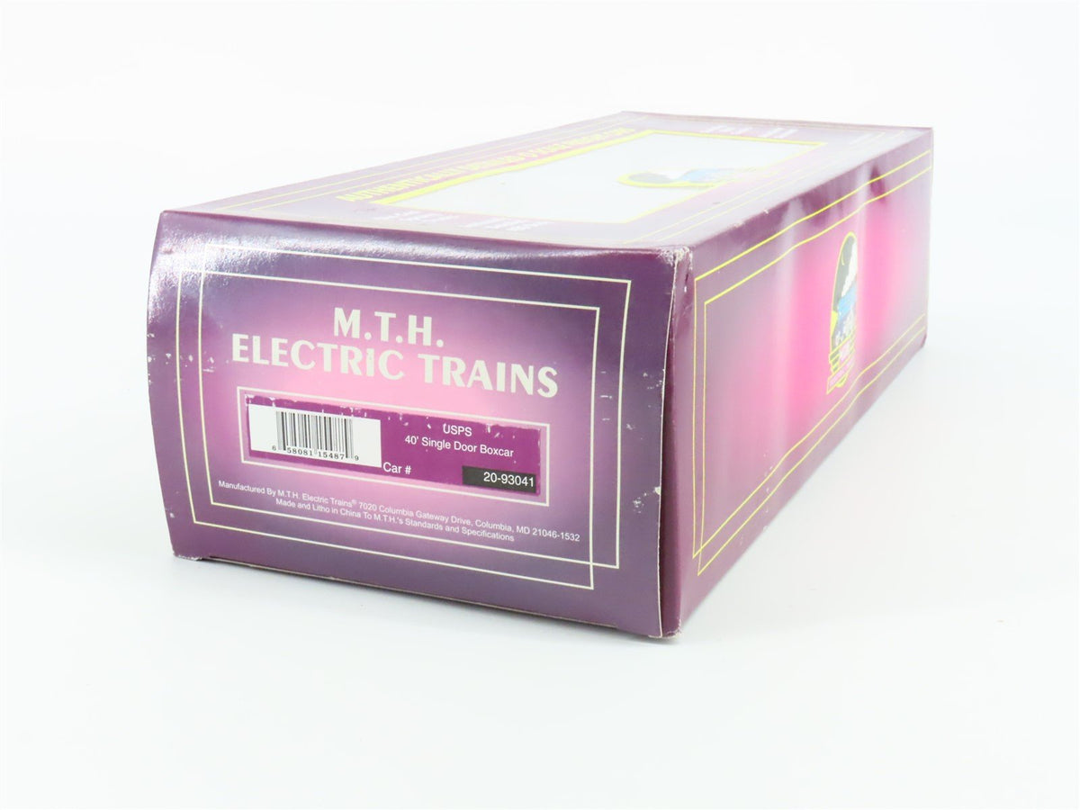 O Gauge 3-Rail MTH 20-93041 USPS &quot;Hiawatha&quot; Stamp 40&#39; Single Door Boxcar 100