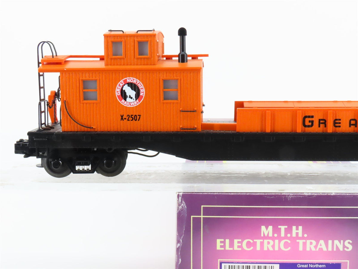 O Gauge 3-Rail MTH 20-98224 GN Great Northern Railway Crane Tender X2507 Lighted