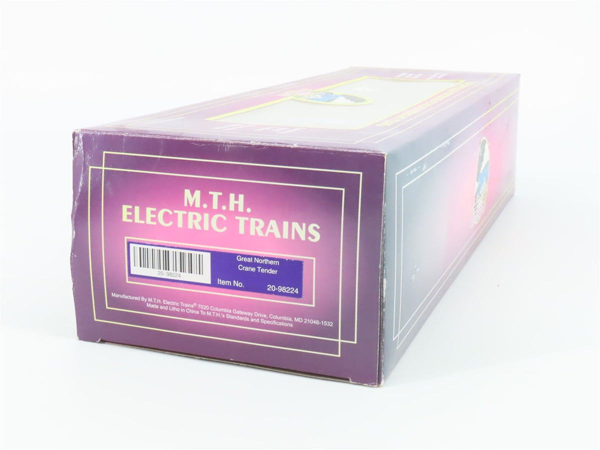 O Gauge 3-Rail MTH 20-98224 GN Great Northern Railway Crane Tender X2507 Lighted