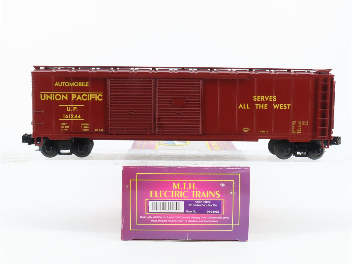 O Gauge 3-Rail MTH 20-93012 UP Union Pacific 50&#39; Double Door Box Car 161244