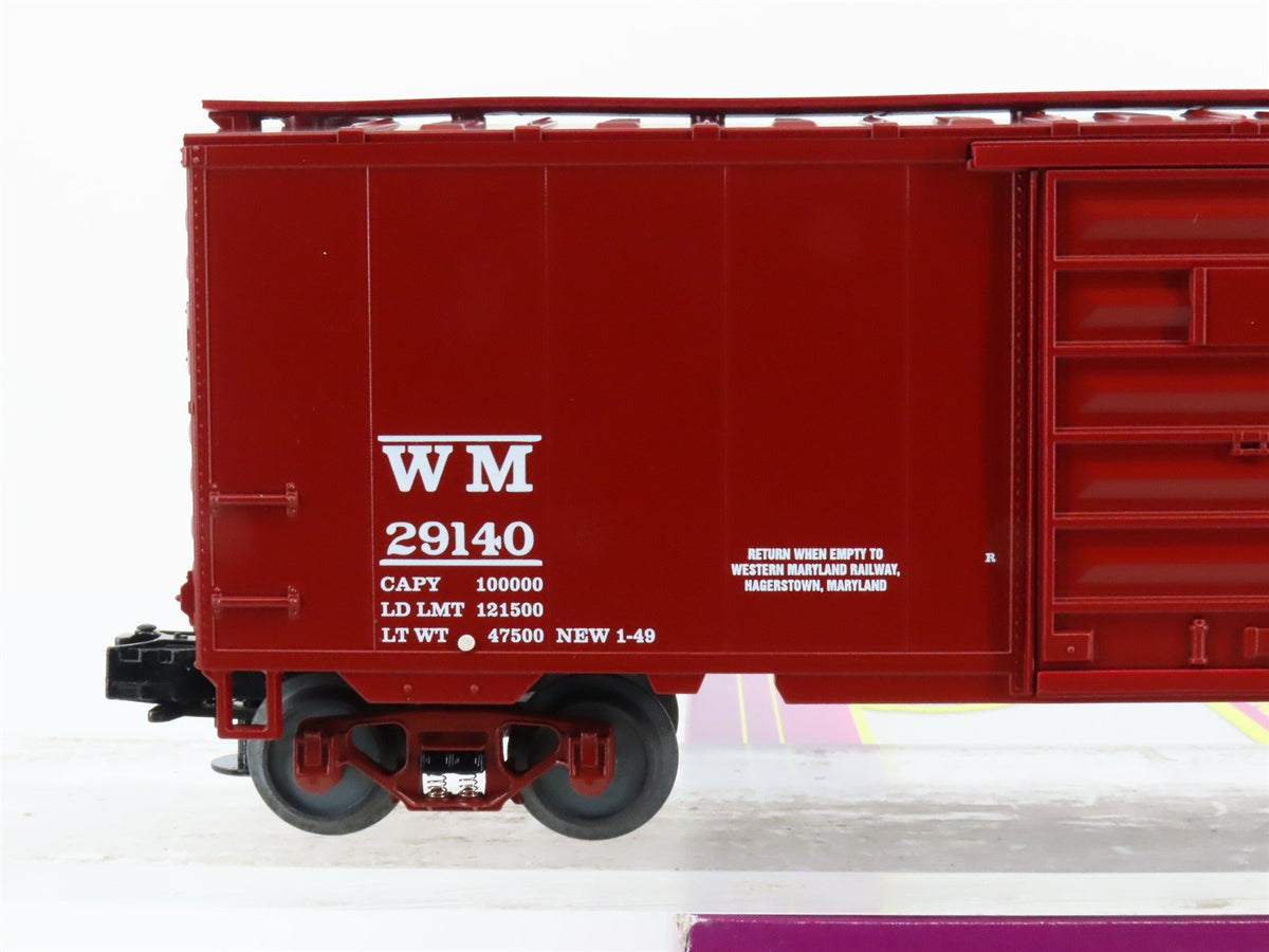 O Gauge 3-Rail MTH 20-93074 WM Western Maryland Fast Freight 40&#39; Box Car 29140