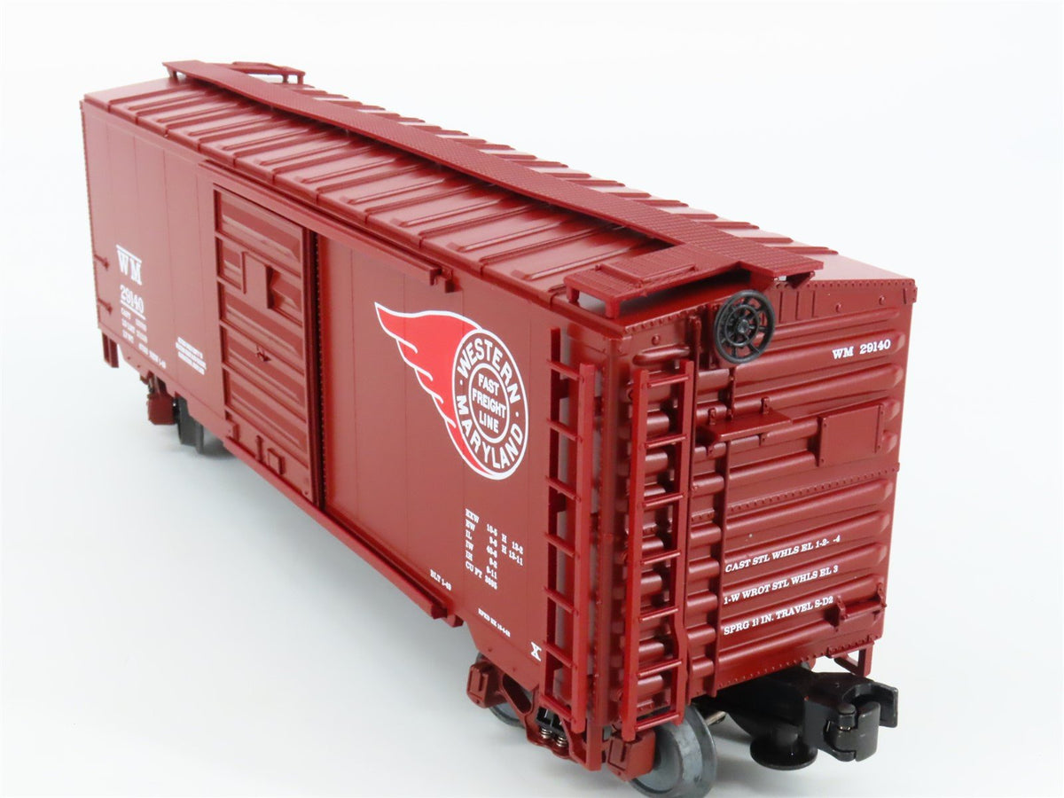 O Gauge 3-Rail MTH 20-93074 WM Western Maryland Fast Freight 40&#39; Box Car 29140