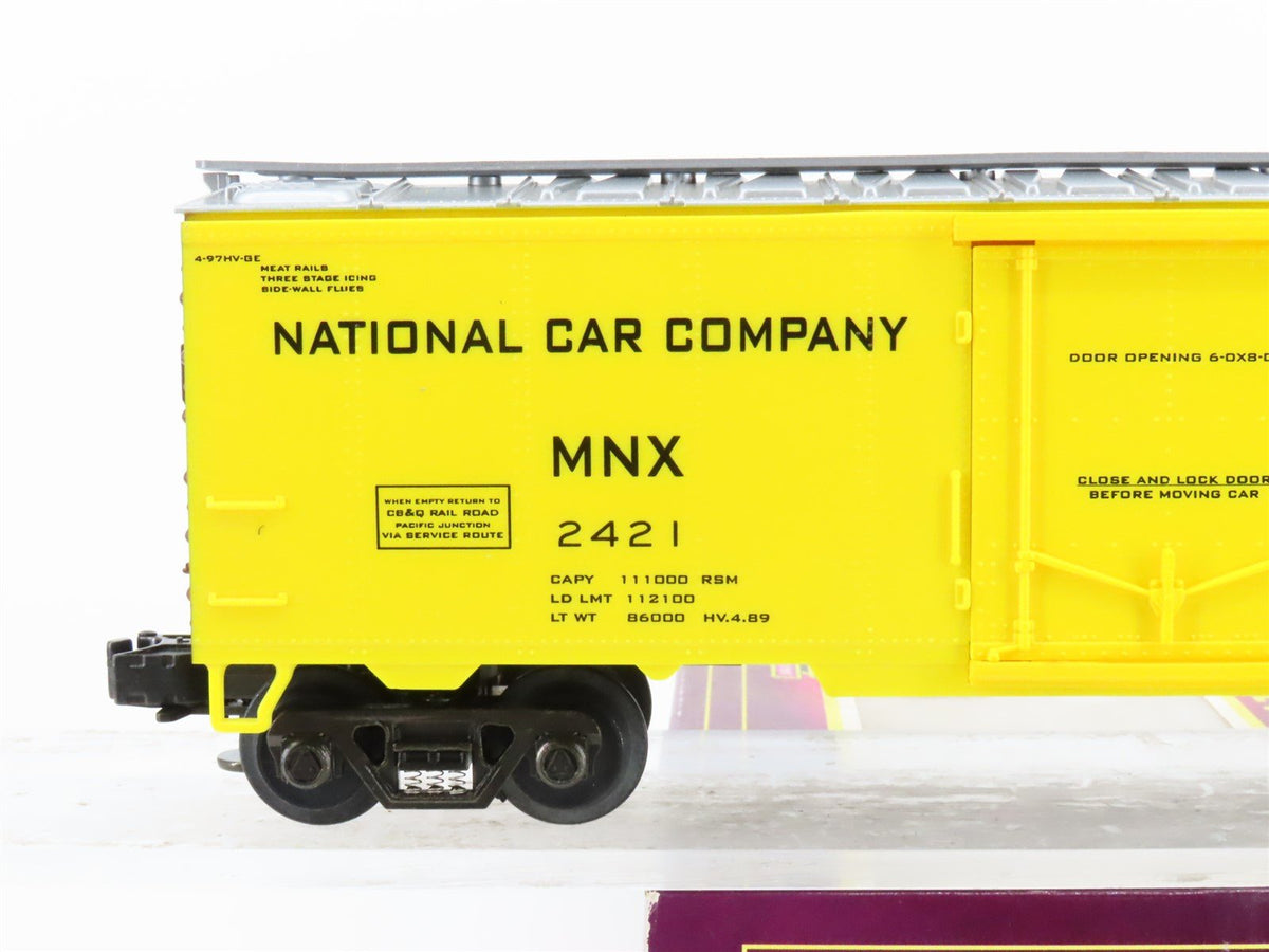 O Gauge 3-Rail MTH MT-9402L MNX National Car Company Reefer 2421