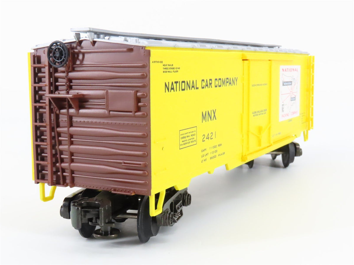 O Gauge 3-Rail MTH MT-9402L MNX National Car Company Reefer 2421