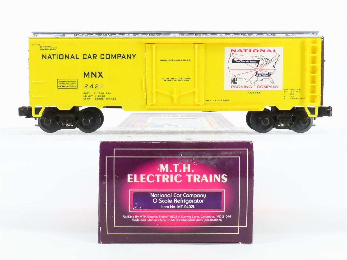 O Gauge 3-Rail MTH MT-9402L MNX National Car Company Reefer 2421
