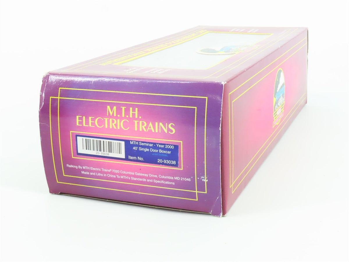 O Gauge 3-Rail MTH 20-93038 MTH Seminar 2000 40&#39; Single Door Box Car 2000