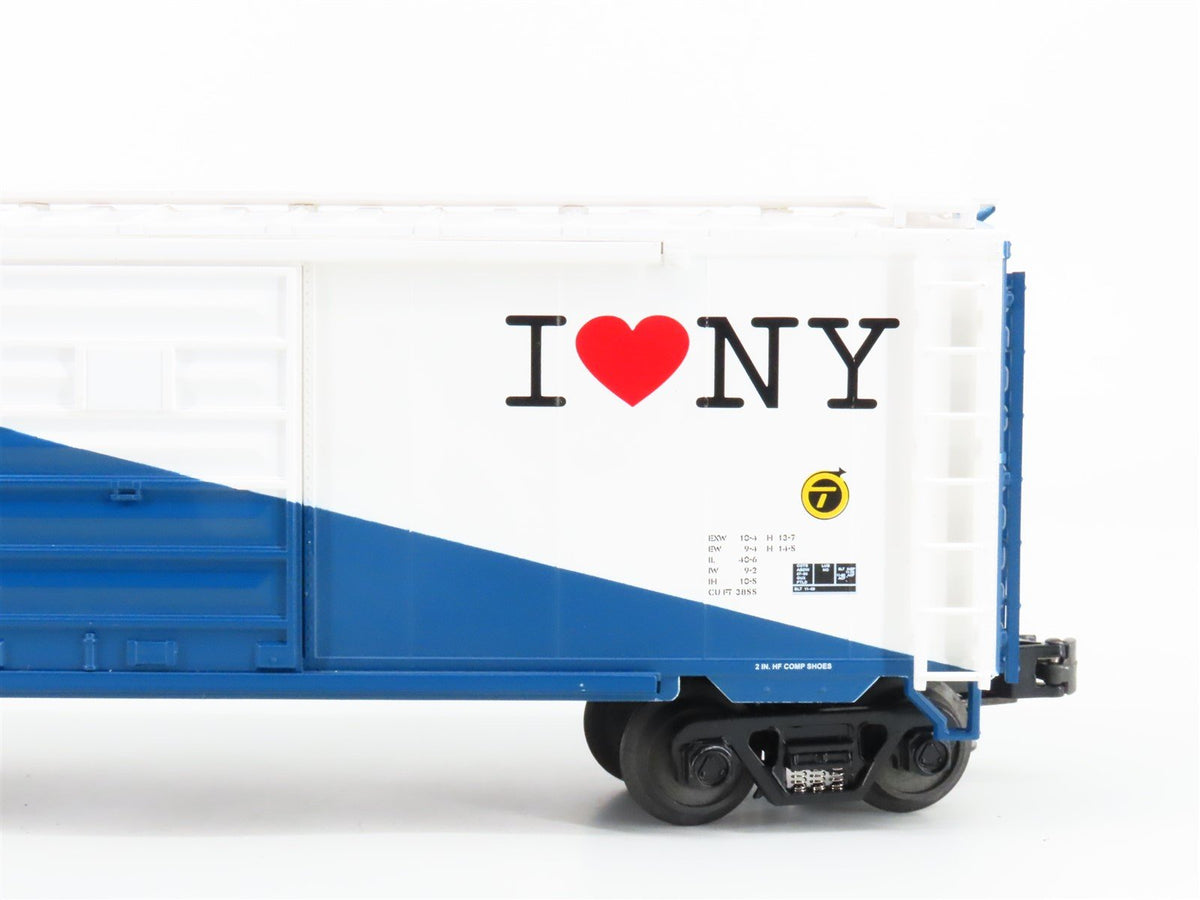 O Gauge 3-Rail MTH 20-93045 DHNY Delaware &amp; Hudson I Love NY 40&#39; Boxcar 50019