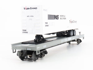 O Gauge 3-Rail MTH 60370 NS Norfolk Southern Flat Car w/40' Trailer 60370