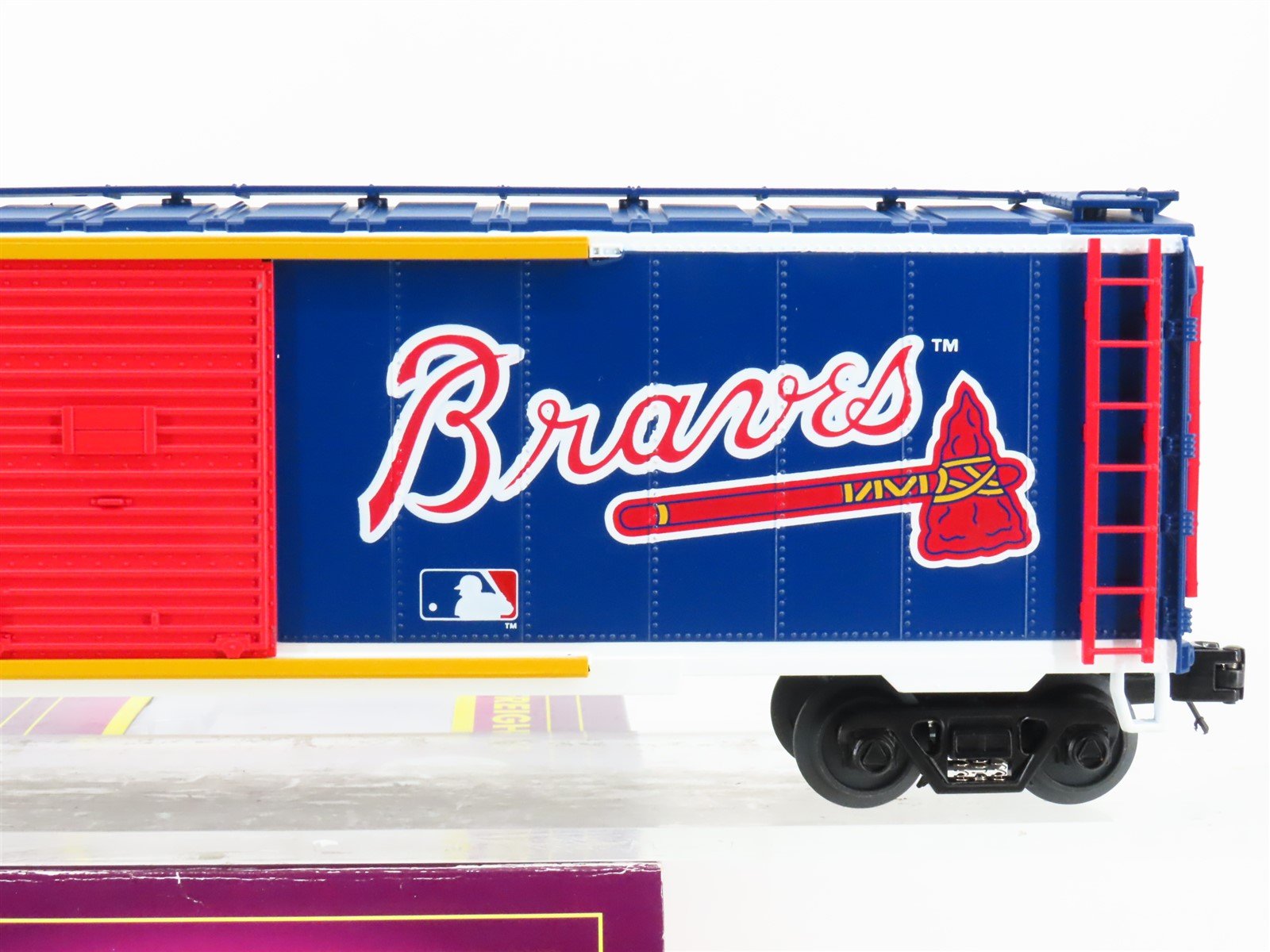 O Gauge 3-Rail MTH 20-93254 MLB Atlanta Braves 50' Double Door Box Car