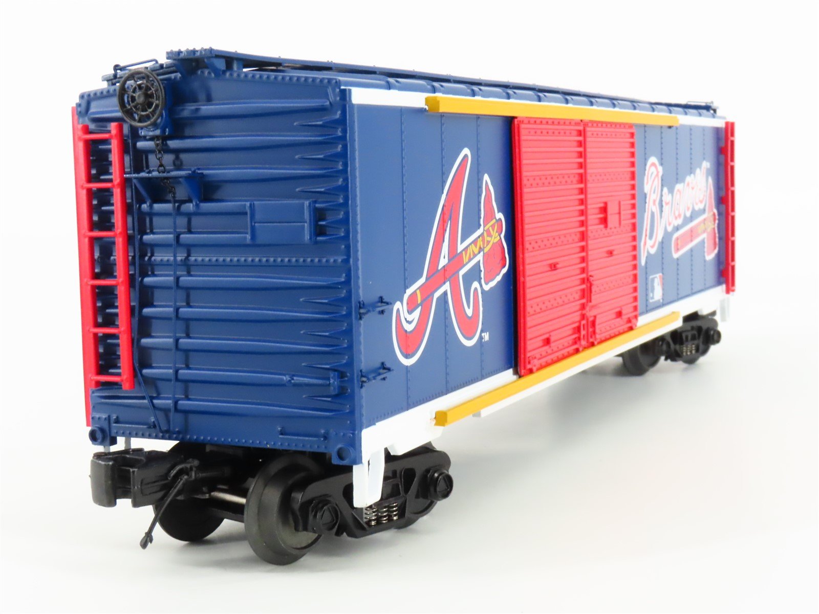 O Gauge 3-Rail MTH 20-93254 MLB Atlanta Braves 50' Double Door Box Car