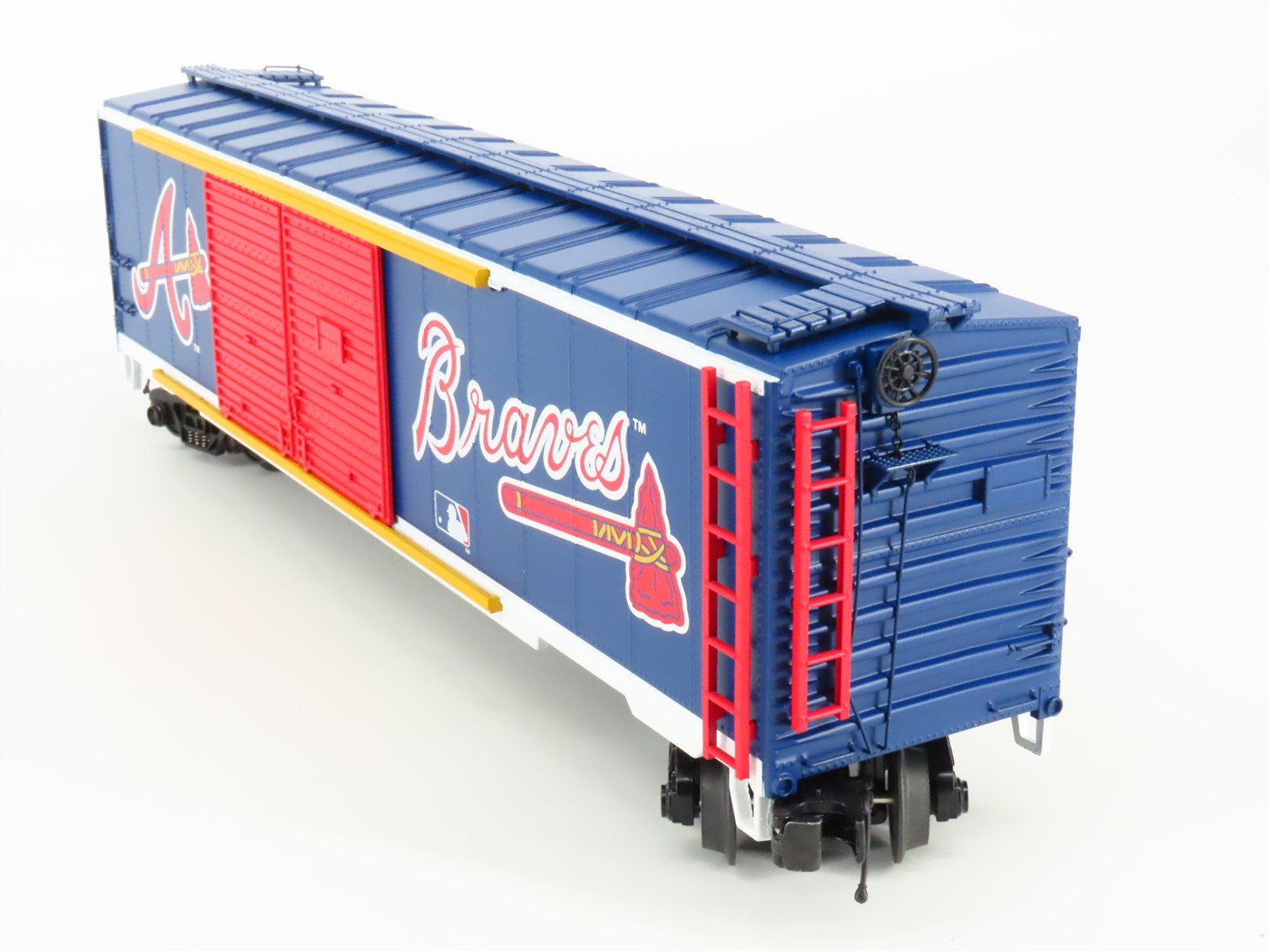 O Gauge 3-Rail MTH 20-93254 MLB Atlanta Braves 50' Double Door Box Car
