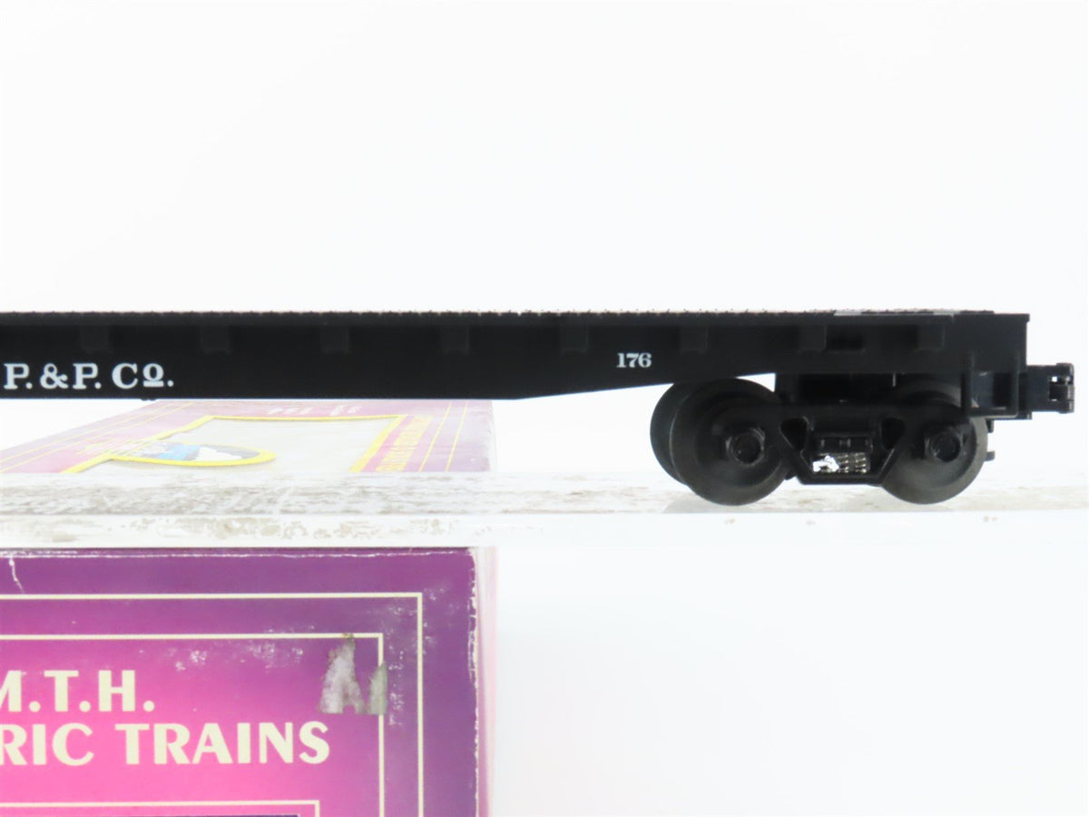 O Gauge 3-Rail MTH 20-98101 WVP&amp;PCo West Virginia Pulp &amp; Paper Log Car #176