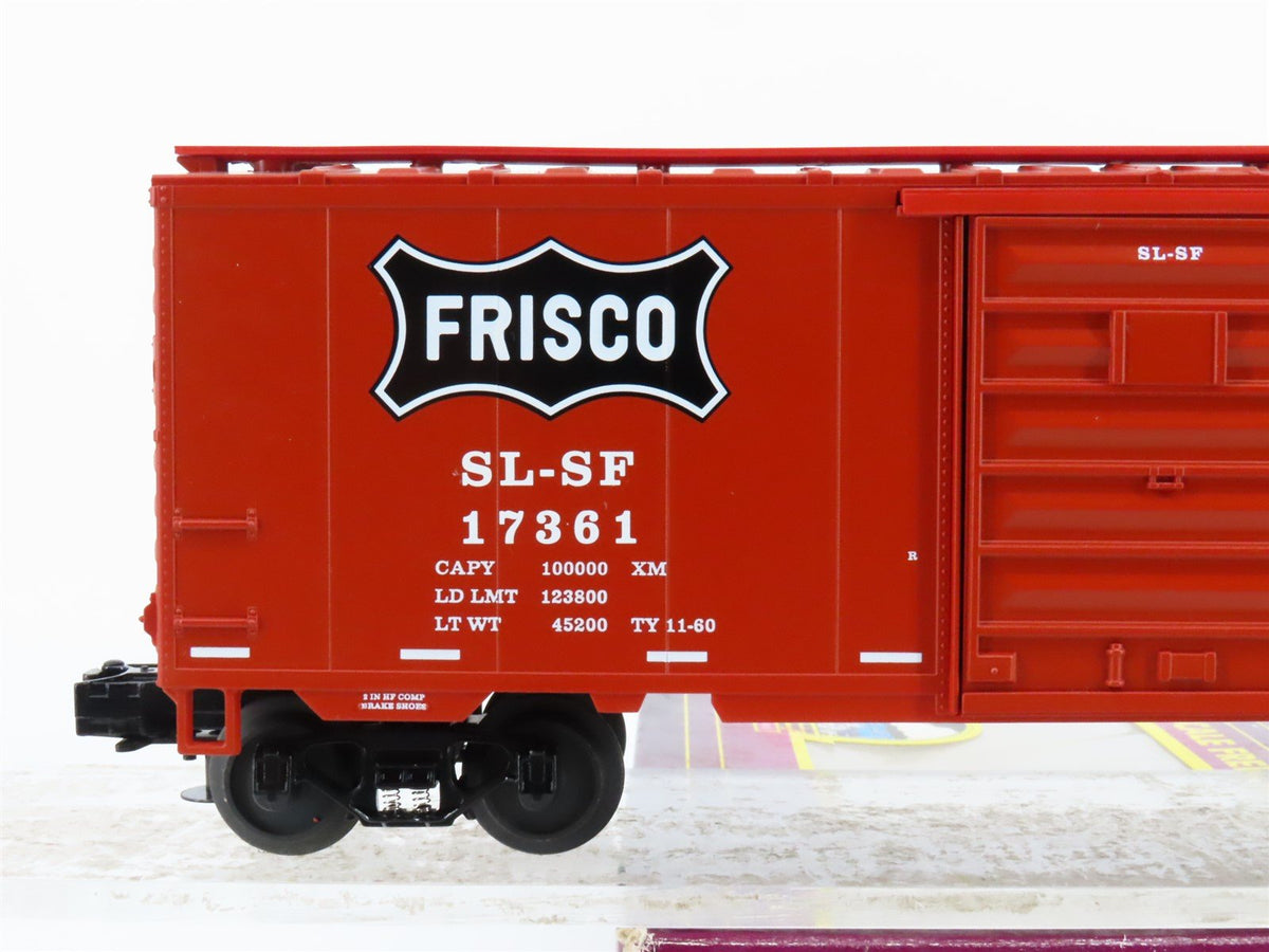 O Gauge 3-Rail MTH 20-93087 SL-SF Frisco 40&#39; Single Door Box Car #17361