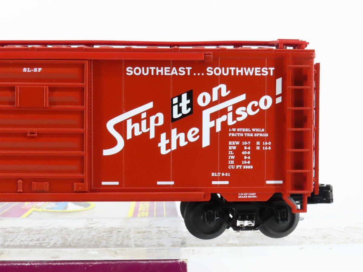 O Gauge 3-Rail MTH 20-93087 SL-SF Frisco 40&#39; Single Door Box Car #17361