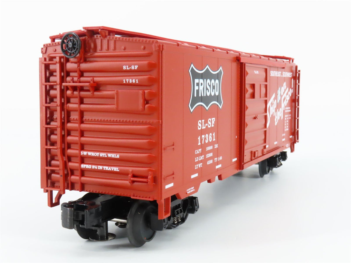 O Gauge 3-Rail MTH 20-93087 SL-SF Frisco 40&#39; Single Door Box Car #17361
