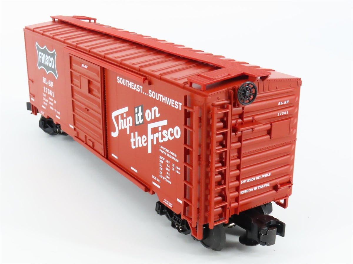 O Gauge 3-Rail MTH 20-93087 SL-SF Frisco 40&#39; Single Door Box Car #17361