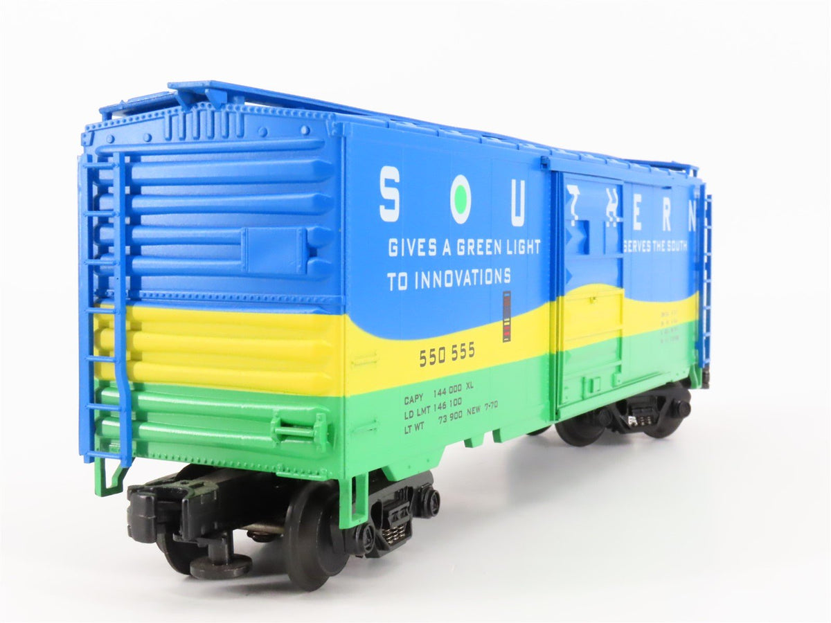O Gauge 3-Rail MTH 20-9304L SOU Southern Green Light Single Door Box Car #550555