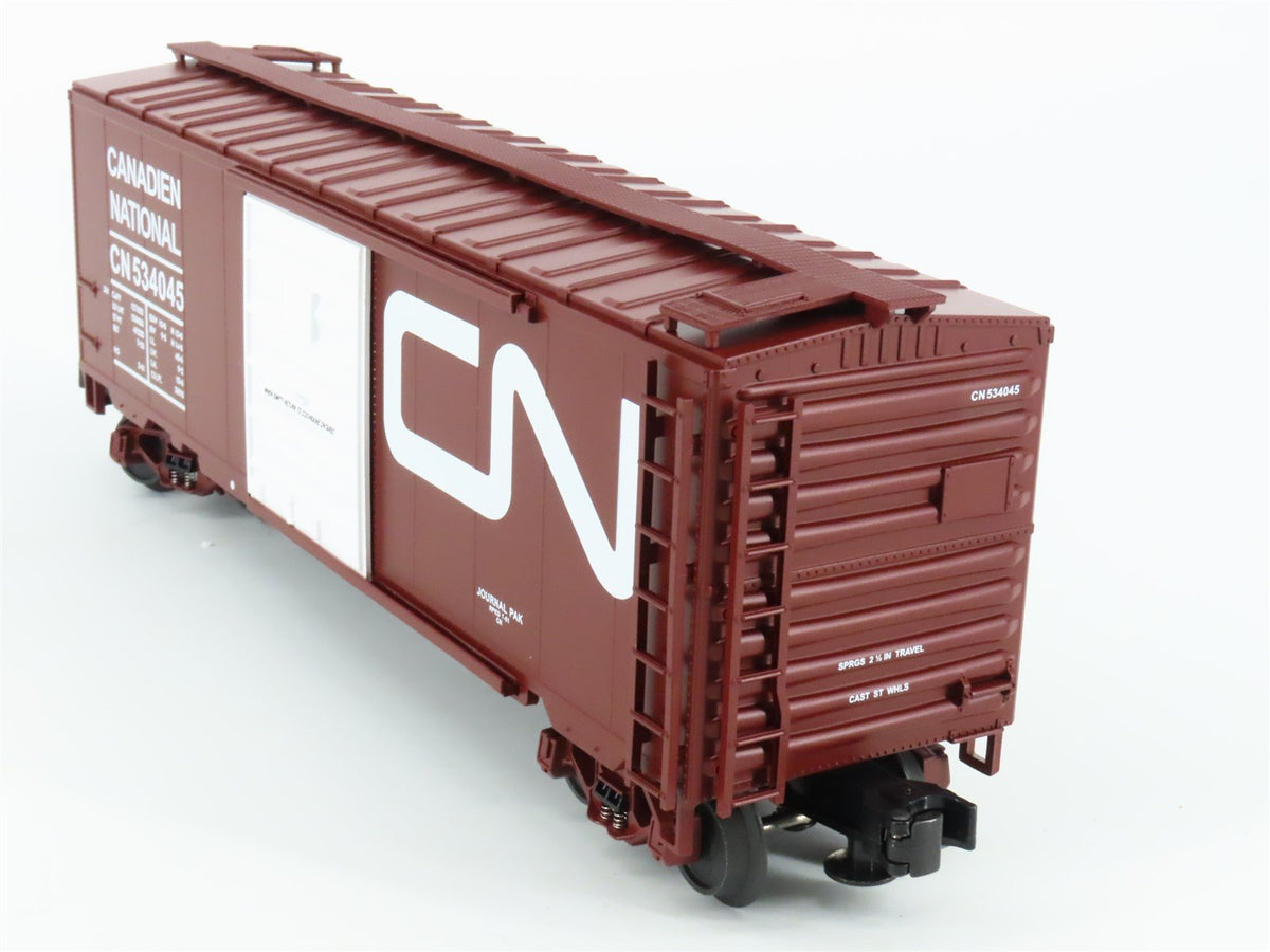 O Gauge 3-Rail MTH 20-93075 CN Canadian National 40&#39; Single Door Box Car #534045