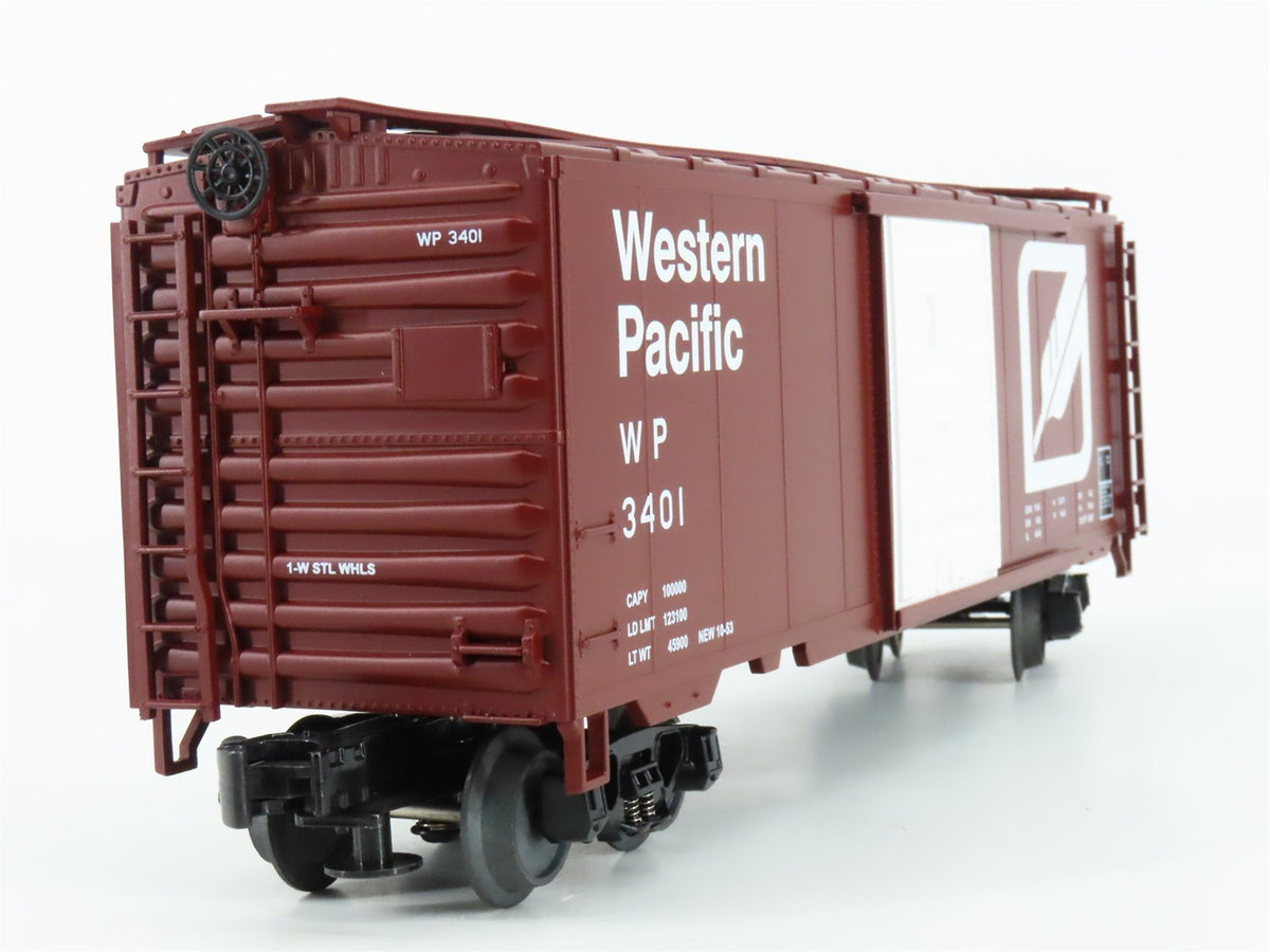 O Gauge 3-Rail MTH 20-93077 WP Western Pacific &quot;Feather&quot; 40&#39; Box Car #3401