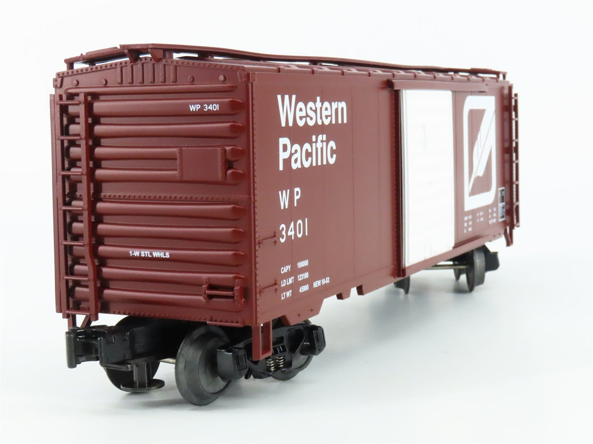 O Gauge 3-Rail MTH 20-93077 WP Western Pacific &quot;Feather&quot; 40&#39; Box Car #3401