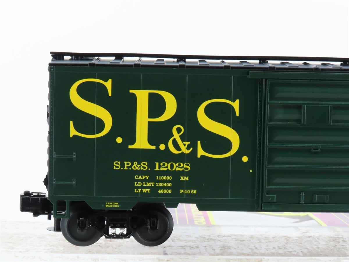 O Gauge 3-Rail MTH 20-93146 SP&amp;S Spokane Portland &amp; Seattle 40&#39; Box Car #12028