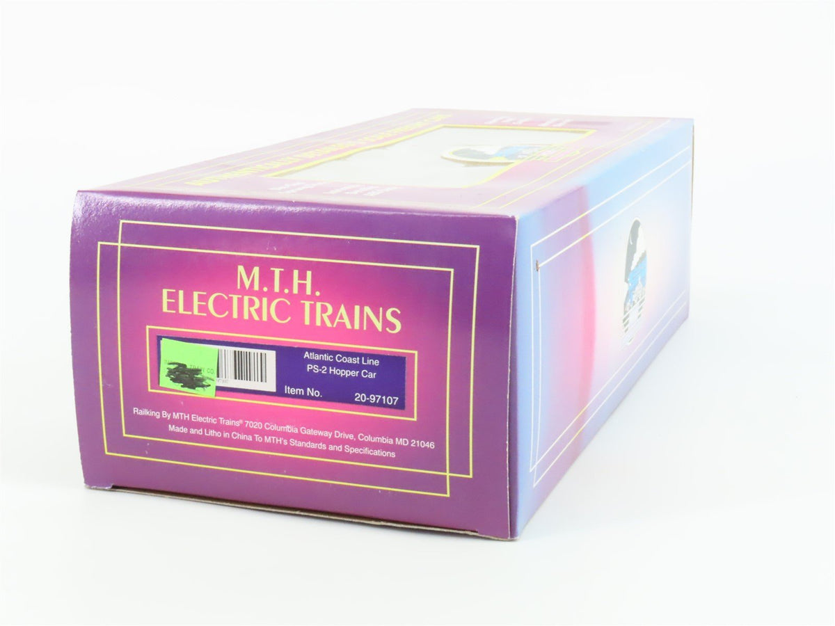 O Gauge 3-Rail MTH 20-97107 ACL Atlantic Coast Line 2-Bay Covered Hopper #89134