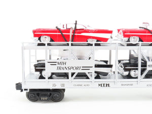 O Gauge 3-Rail Rail King MTH 30-7656 MTH Transport Auto Carrier w/'57 Chevys