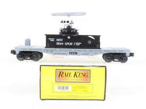O Gauge 3-Rail Rail King MTH 30-7658 MTH Transport Flatcar w/Flying Helicopter