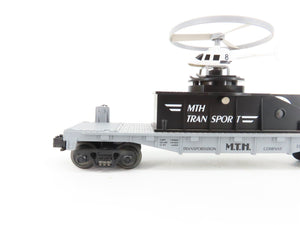 O Gauge 3-Rail Rail King MTH 30-7658 MTH Transport Flatcar w/Flying Helicopter