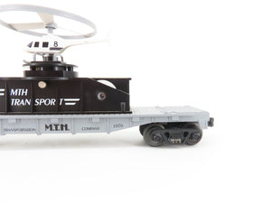 O Gauge 3-Rail Rail King MTH 30-7658 MTH Transport Flatcar w/Flying Helicopter